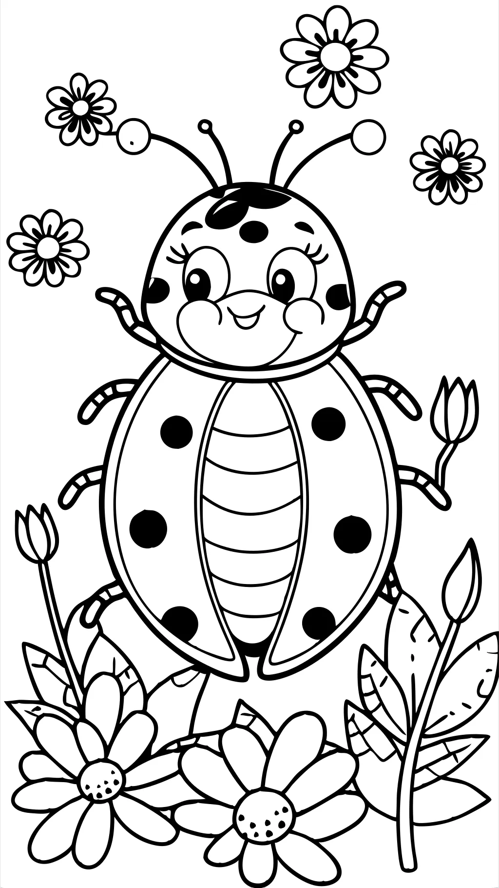 printable ladybug coloring pages